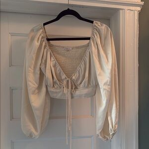 Elegant Cream Women's Top
